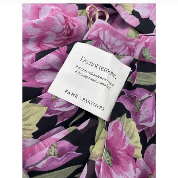 Fame And Partners Sienne Cutout Waist Floral Dress - Picture 7 of 7